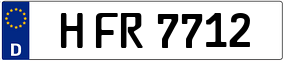 Trailer License Plate